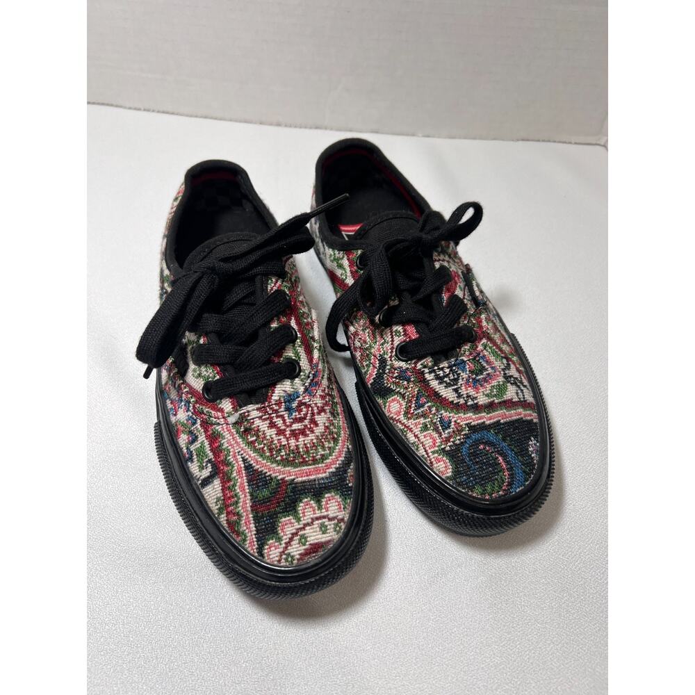 Vans Skateboarding PopCush Tapestry Canvas Sneakers Mens Size 4 Off The Wall